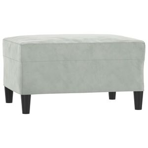 vidaXL fodskammel 70x55x41 cm velour gr&aring;