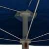 vidaXL halv parasol med stang 180x90 cm azurbl&aring;