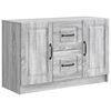 vidaXL Sideboard Gr&aring; sonoma-eg 89 x 34,5 x 57 cm Konstrueret tr&aelig;