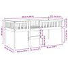 vidaXL juniorseng uden madras 80x200 cm massivt fyrretr&aelig; gyldenbrun