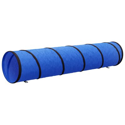 vidaXL agilitytunnel til hunde Ø40x200 cm polyester blå