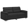 vidaXL 2-personers sofa sort 140 cm kunstl&aelig;der