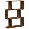 vidaXL bogreol/rumdeler 70x24x97cm 3 niveauer konstrueret tr&aelig; r&oslash;get eg