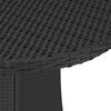 vidaXL havebord 70x70x73 cm polyrattan sort