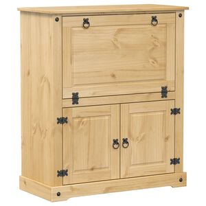 vidaXL vinskab Corona 97x45x114 cm massivt fyrretr&aelig;