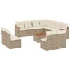 vidaXL sofas&aelig;t til haven 12 dele med hynder polyrattan beige