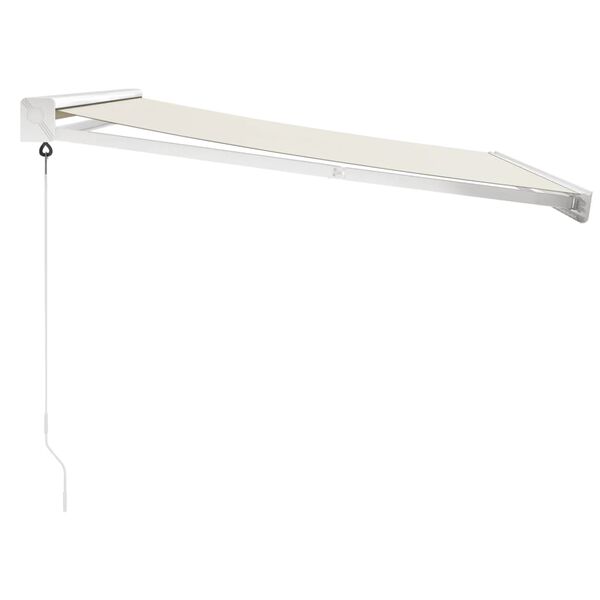 vidaXL foldemarkise manuel betjening 3x2,5 m stof aluminium creme