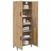 vidaXL Highboard Artisan Egetr&aelig; 69,5 x 34 x 180 cm Konstrueret tr&aelig;
