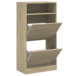 vidaXL skoreol 60x34x116 cm konstrueret tr&aelig; sonoma-eg