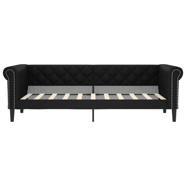 vidaXL daybed 90x190 cm kunstl&aelig;der sort