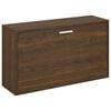vidaXL skob&aelig;nk 80x24x45 cm konstrueret tr&aelig; brun egetr&aelig;sfarve