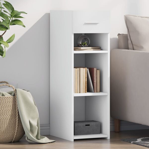 vidaXL reol 30x42,5x93 cm konstrueret tr&aelig; hvid