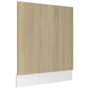 vidaXL opvaskemaskinepanel "Lyon" Sonoma eg 59,5x3x67 cm konstrueret tr&aelig;