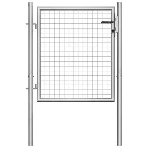 vidaXL havel&aring;ge galvaniseret st&aring;l 105x75 cm s&oslash;lv