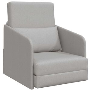 vidaXL Sovesofa Skygr&aring; 65 x 80 x 83 cm Stof