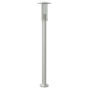 vidaXL udend&oslash;rs standerlampe 100 cm rustfrit st&aring;l s&oslash;lvfarvet