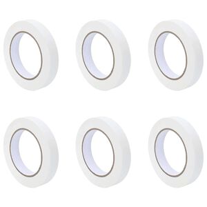 vidaXL Maler Maskeringstape 6 stk. Hvid 19mm x 50m Papir