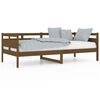 vidaXL daybed 90x200 cm massivt fyrretr&aelig; gyldenbrun