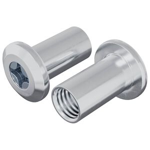 vidaXL L&aring;se Skive 2 pcs Nikkel M6 x 15 mm St&aring;l