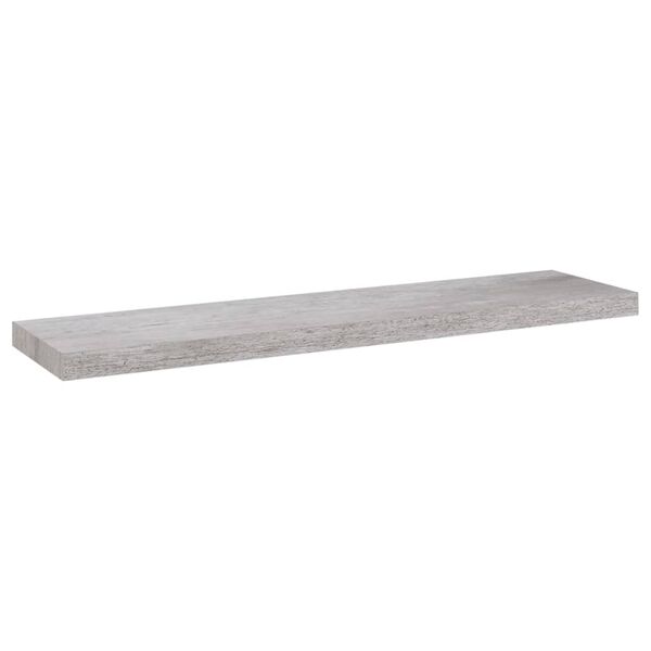 vidaXL svævehylder 2 stk. 90x23,5x3,8 cm MDF betongrå
