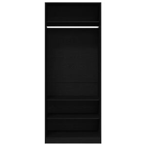 vidaXL Garderobeskab Artisan Egetr&aelig; 80 x 50 x 200 cm Konstrueret tr&aelig;