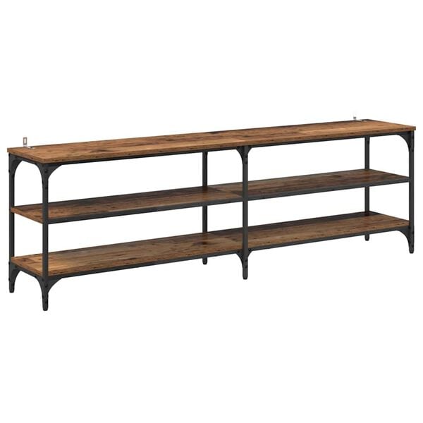 vidaXL TV-skab Gammelt tr&aelig; 160 x 30 x 50 cm Ingeni&oslash;rt tr&aelig; og jern