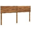 vidaXL Sengegavl med naturkant ROSTOCK Naturfarvet 180 cm
