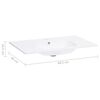 vidaXL h&aring;ndvask 605x460x105 mm SMC hvid