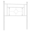 vidaXL udskiftningsgavl 90 cm metal hvid