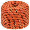 vidaXL Multifunktionelt universaltov 14 mm 50 m Orange PP