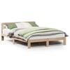 vidaXL sengeramme uden madras 150x200 cm massivt fyrretr&aelig;