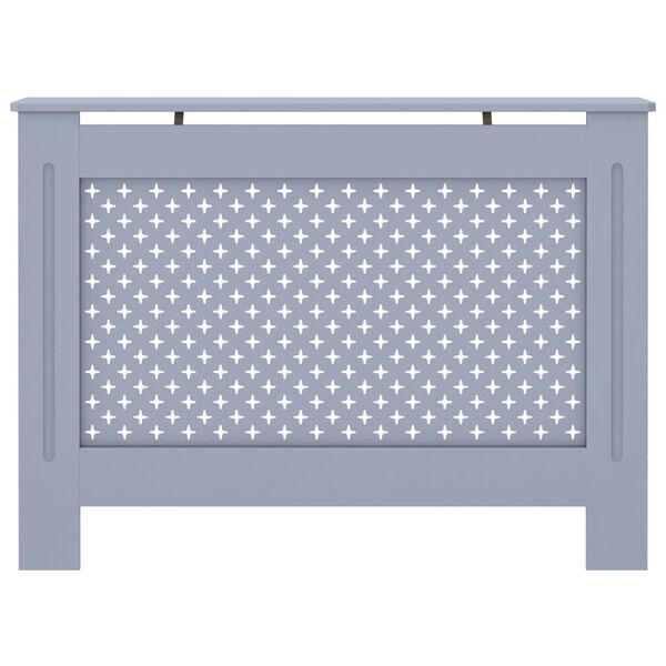 vidaXL radiatorskjuler 112x19x81,5 cm MDF antracitgrå