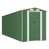 vidaXL haveskur 192x606x223 cm galvaniseret st&aring;l gr&oslash;n