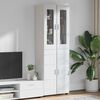 vidaXL Highboard H&oslash;j gloss hvid 60 x 35 x 182 cm Konstrueret tr&aelig;