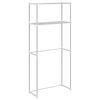 vidaXL Vaskemaskinehylde Hvid 70 x 27 x 136 cm Aluminium