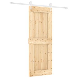 vidaXL Skyded&oslash;r 80 x 210 cm Massivt Fyrretr&aelig; (Ubehandlet)