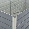 vidaXL h&aelig;vet havekasse 160 x 80 x 77 gr&aring;t galvaniseret st&aring;l