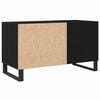 vidaXL Pladeskab Sort eg 85 x 38 x 48 cm Konstrueret tr&aelig;