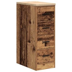 vidaXL Garageopbevaringsskab gammelt tr&aelig; 30x51x85 cm