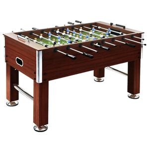 vidaXL fodboldbord 60 kg 140x74,5x87,5 cm st&aring;l brun