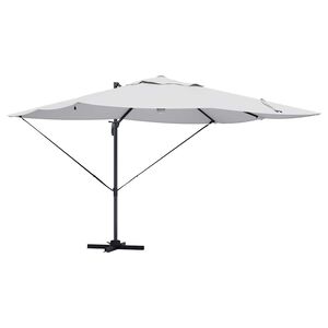 vidaXL Parasol Sandfarvet 351 x 250 x 253 cm Polyester og Aluminium