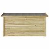 vidaXL Opbevaringskasse med opbevaring Naturfarvet 119 x 44,5 x 58 cm