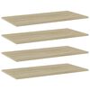 vidaXL boghylder 4 stk. 80x40x1,5 cm konstrueret tr&aelig; sonoma-eg