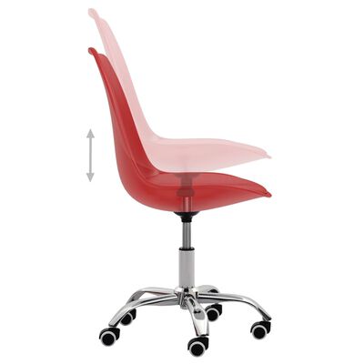 vidaXL spisebordsstole 2 stk. kunstlæder rød