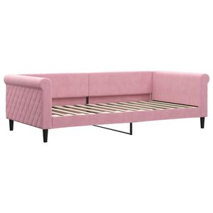 vidaXL daybed 100x200 cm velour pink