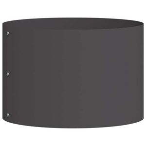 vidaXL Plante ring Sort 30 x 30 x 20 cm Koldvalset st&aring;l