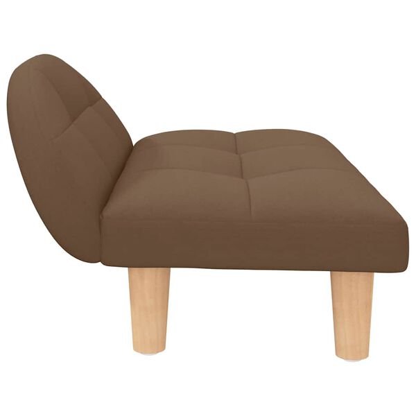 vidaXL hundeseng 70x52x30 cm stof brun