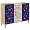 vidaXL Sideboard MAINZ Sonoma-eg 102 x 33 x 75 cm Konstrueret tr&aelig;