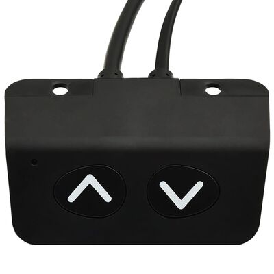 vidaXL stel til motoriseret hæve-/sænkebord højdejustérbar sort