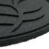 vidaXL Tr&aelig;desten 6 pcs Sort &Oslash; 44 x 2 cm Gummi